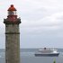 Portzic lighthouse and Queen Mary 2