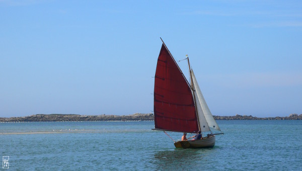 Cutter in Aber Benoît - Cotre dans l’Aber Benoît