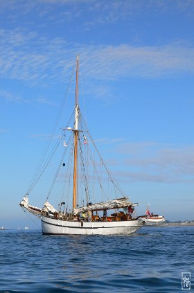 Lola of Skagen from the inflatable - Lola of Skagen vue du zodiac