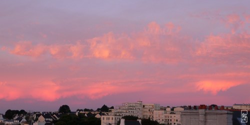 Orange and pink sunrise - Lever de soleil orange et rose