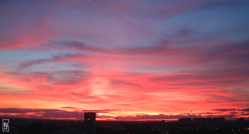 Red sunset - Coucher de soleil rouge