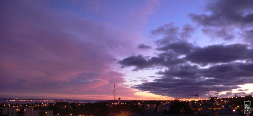 Light & dark sunset - Coucher de soleil clair & foncé