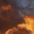 Orange clouds